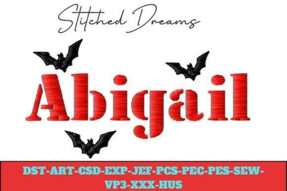 Abigail Halloween: A Playful, Festive Embroidery Design
