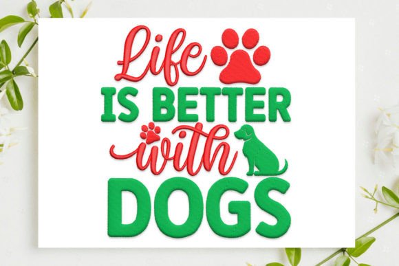 Dog Quote: A Warm, Worn-In Embroidery Design That Feels Like Home