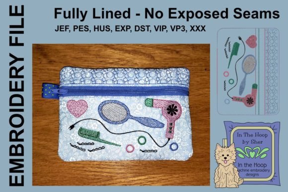 Hair Stylist Zipper Bag
