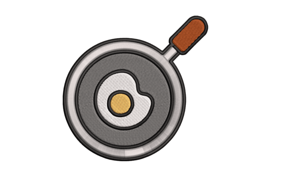 Omelet: A Charming Food Embroidery Design for Handmade Gifts