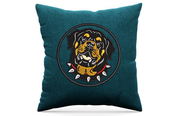 Rottweiler Dog Embroidery Design